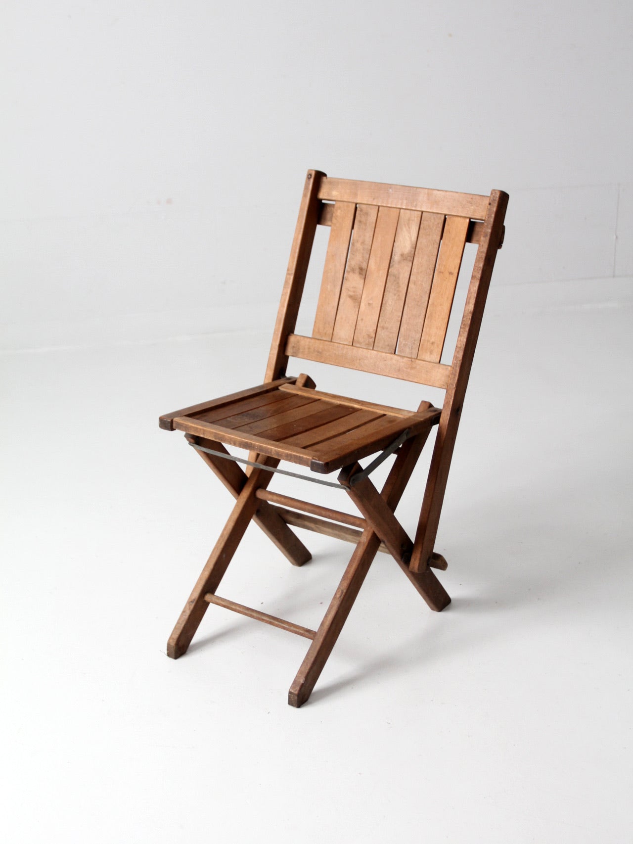 vintage wood folding chair