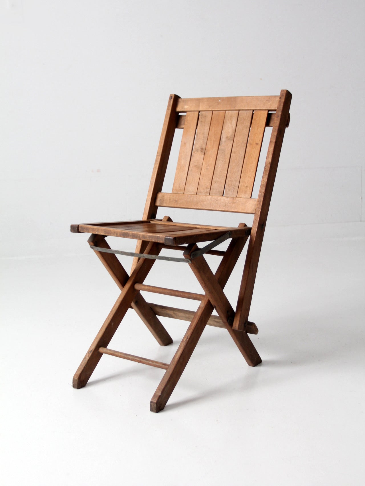 vintage wood folding chair