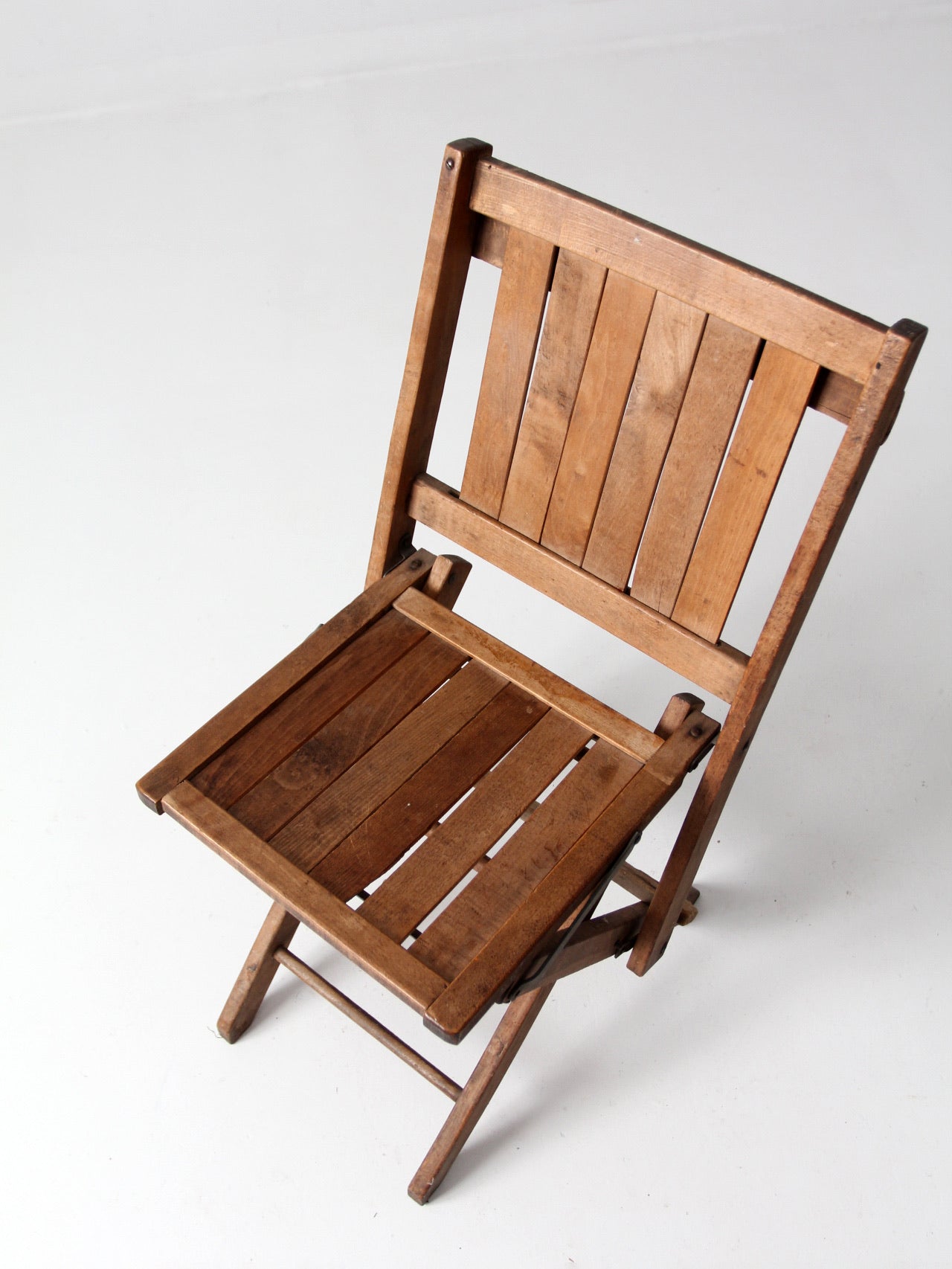 vintage wood folding chair