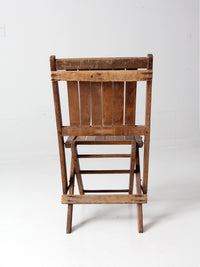 vintage wood folding chair