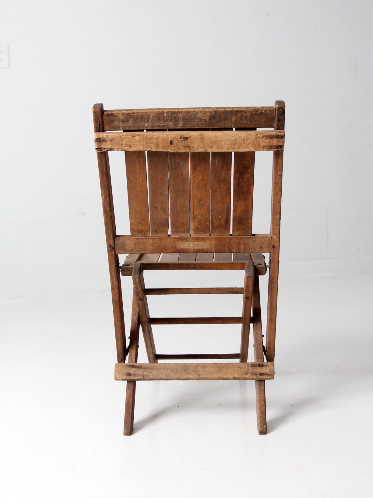 vintage wood folding chair
