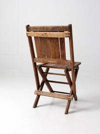 vintage wood folding chair