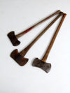 antique axe collection of 3