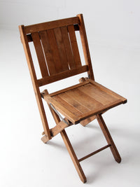 vintage wood folding chair