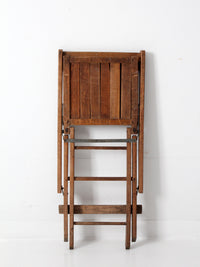 vintage wood folding chair
