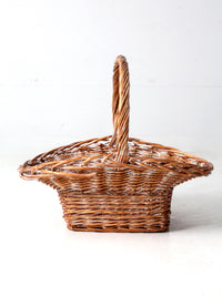 vintage large wicker basket