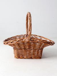 vintage large wicker basket