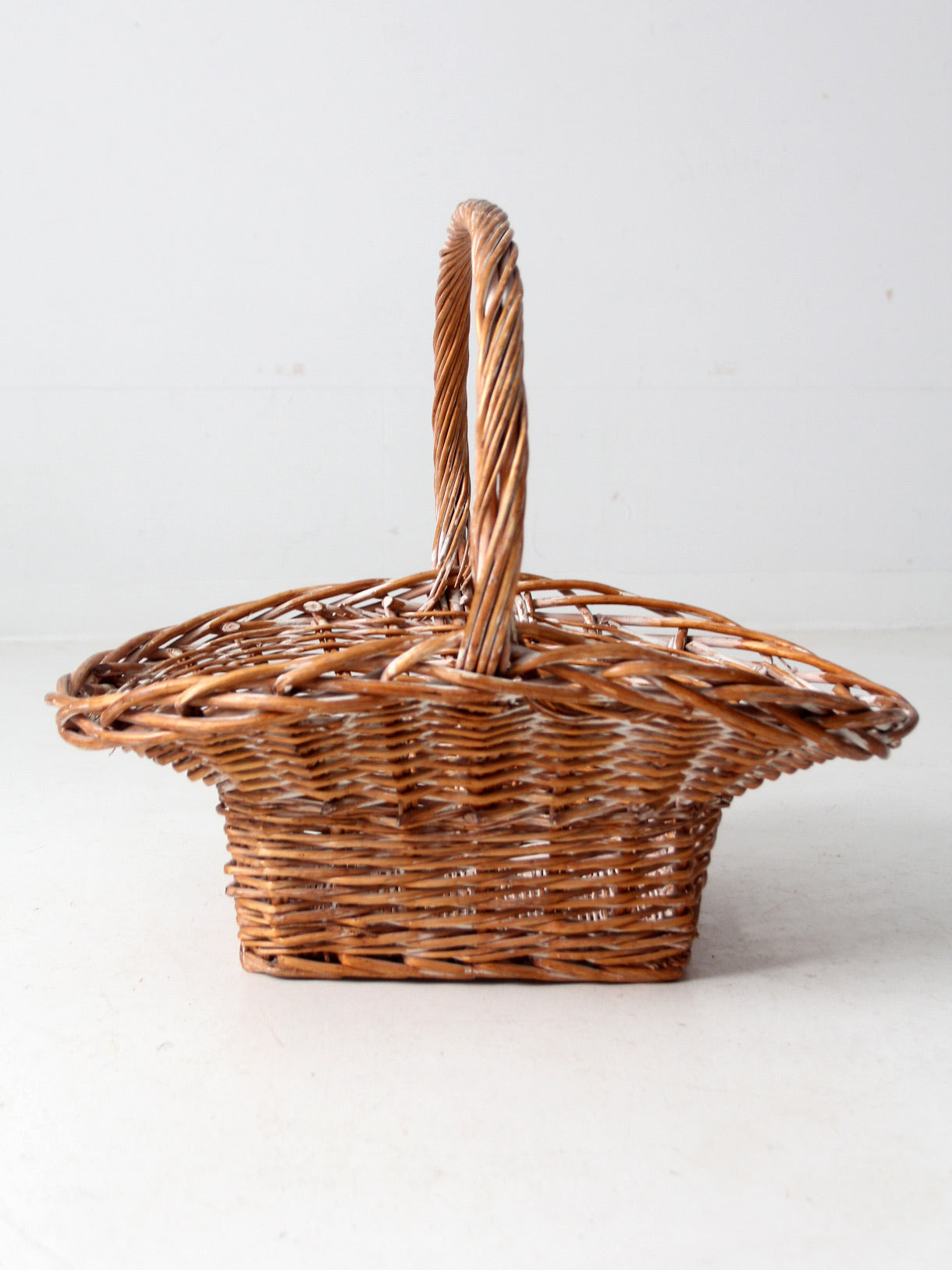 vintage large wicker basket