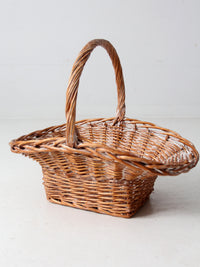 vintage large wicker basket