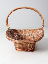 vintage large wicker basket