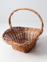 vintage large wicker basket