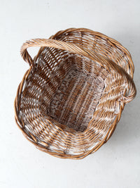 vintage large wicker basket
