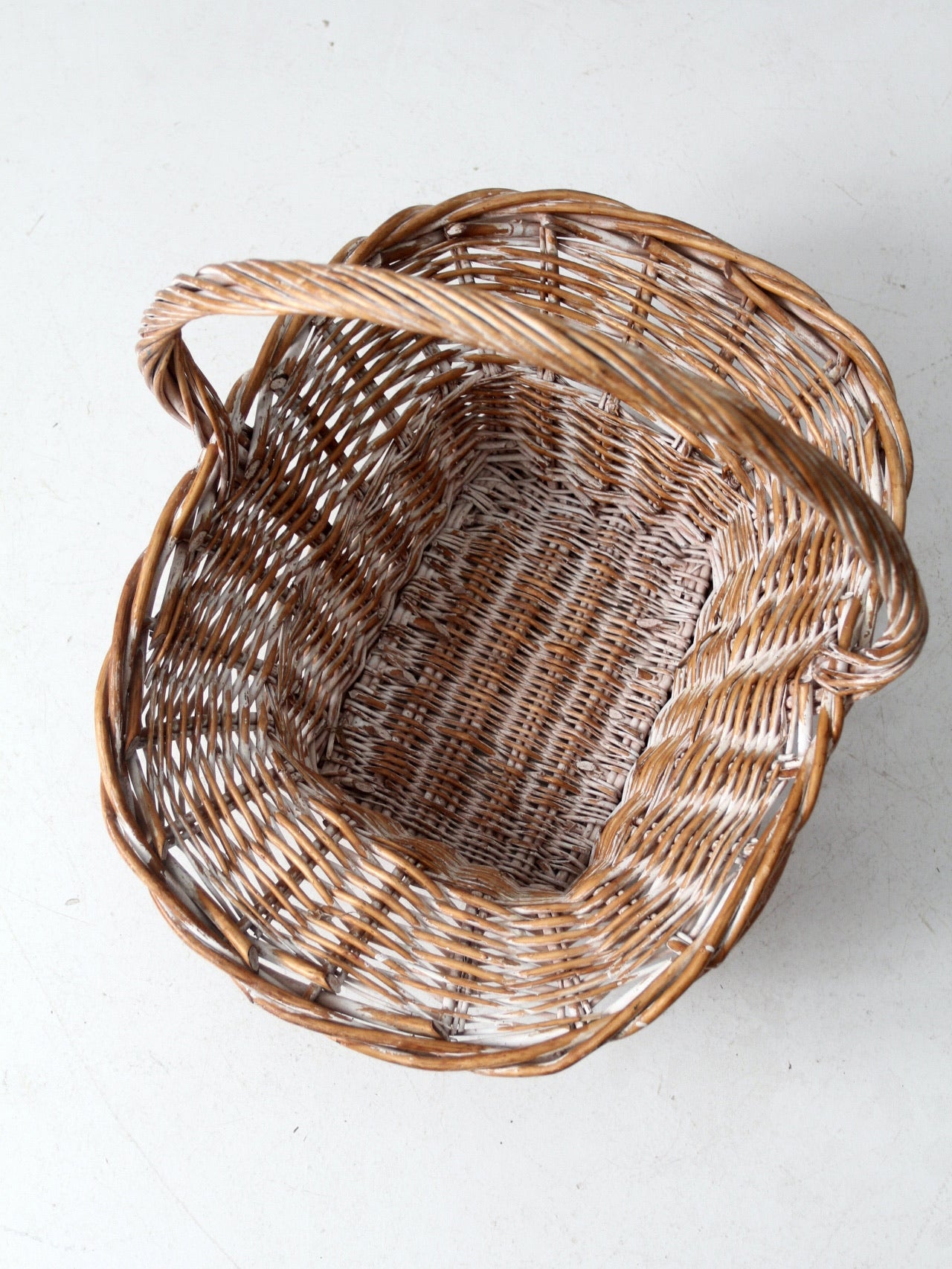 vintage large wicker basket
