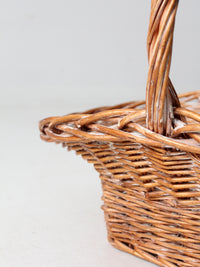 vintage large wicker basket