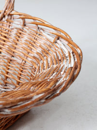 vintage large wicker basket