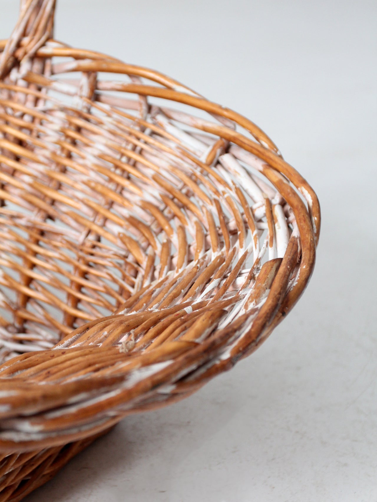 vintage large wicker basket