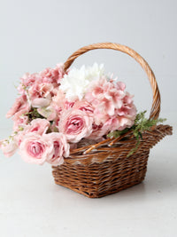 vintage large wicker basket