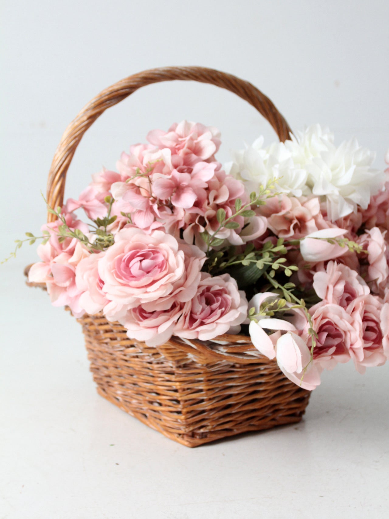 vintage large wicker basket