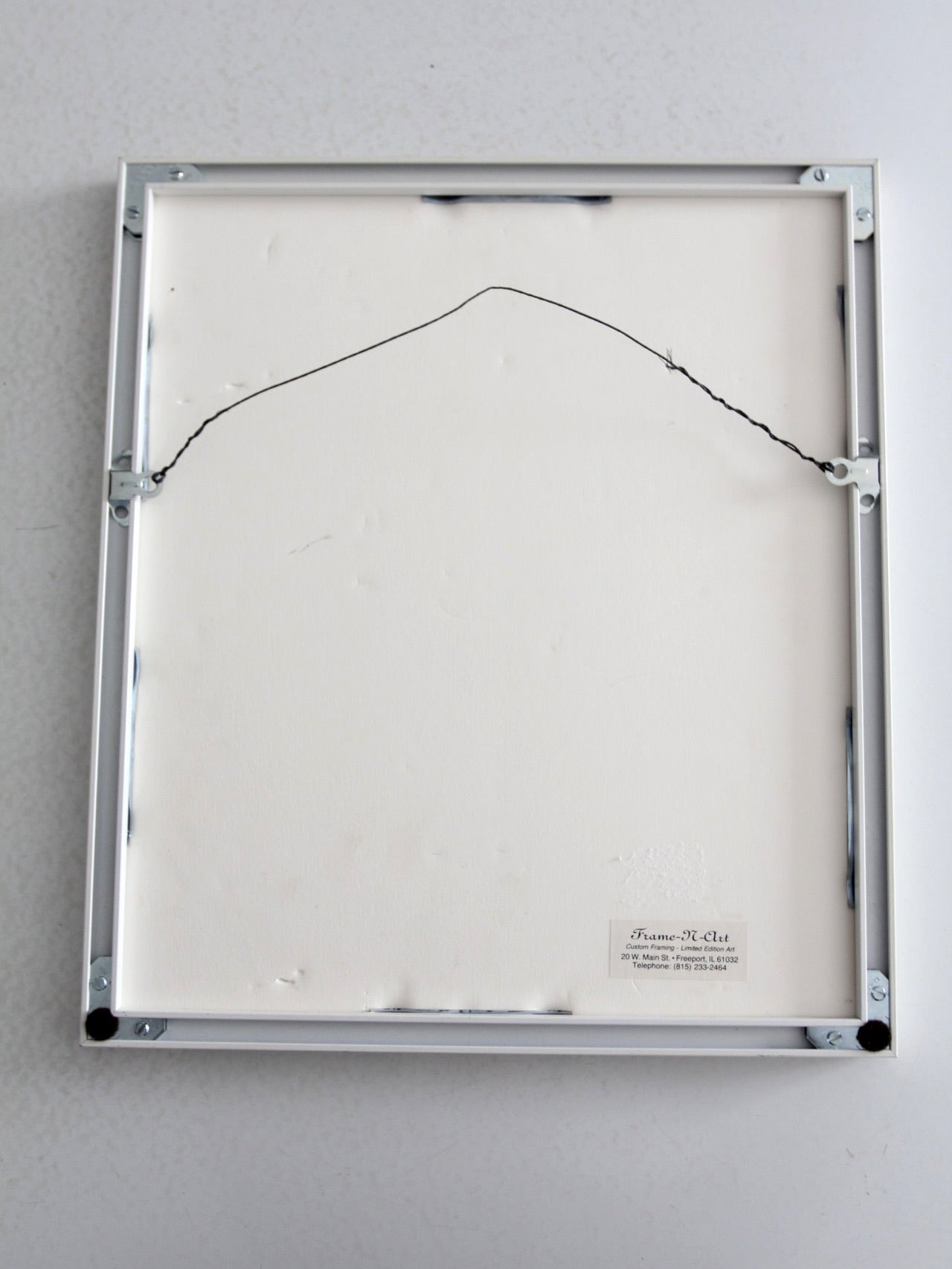 vintage framed mountain goat drawing