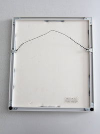 vintage framed mountain goat drawing