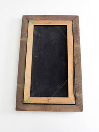 vintage velvet painting with wood frame