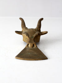 mid-century brass boot jack