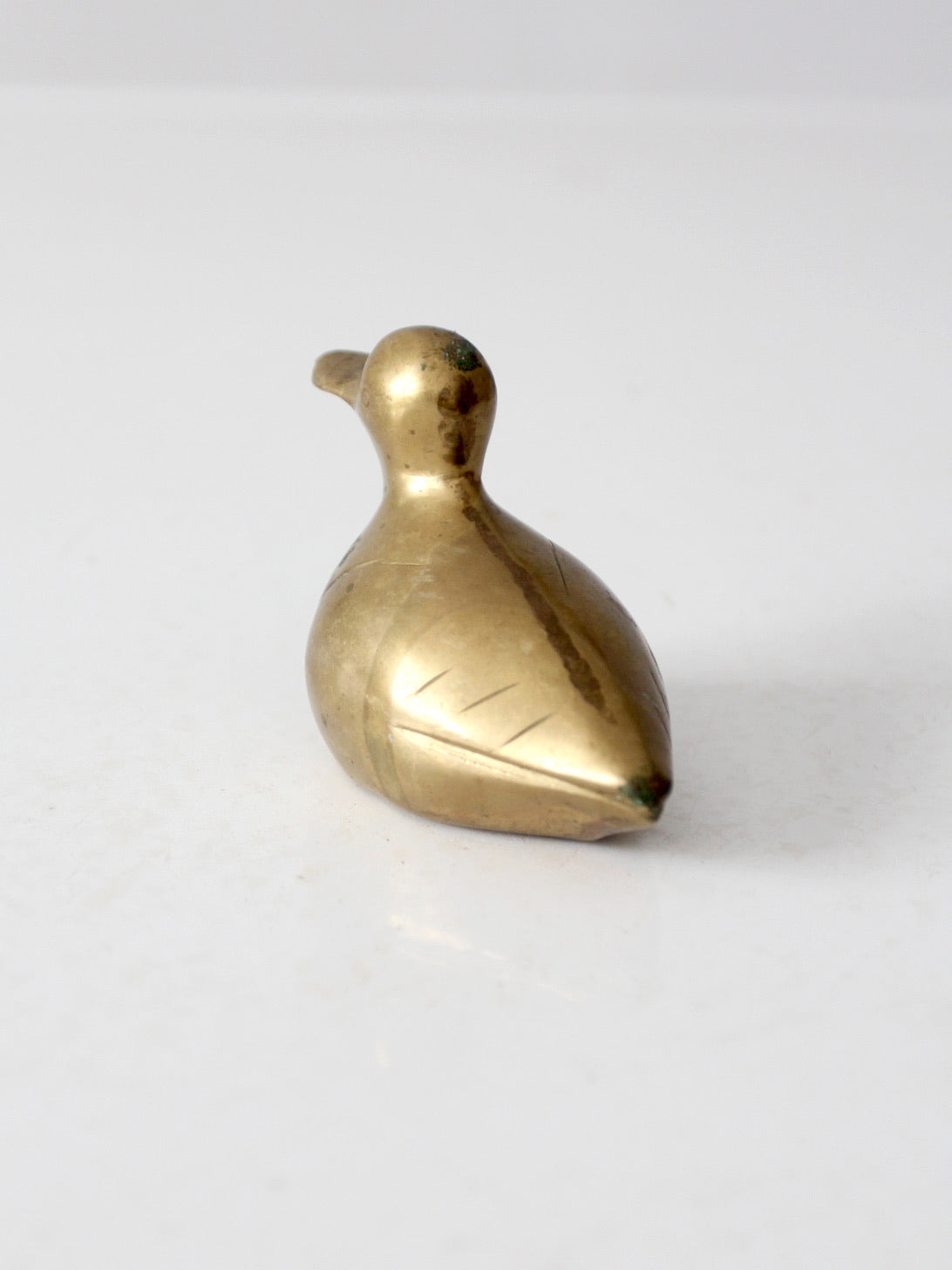 vintage brass duck figurine