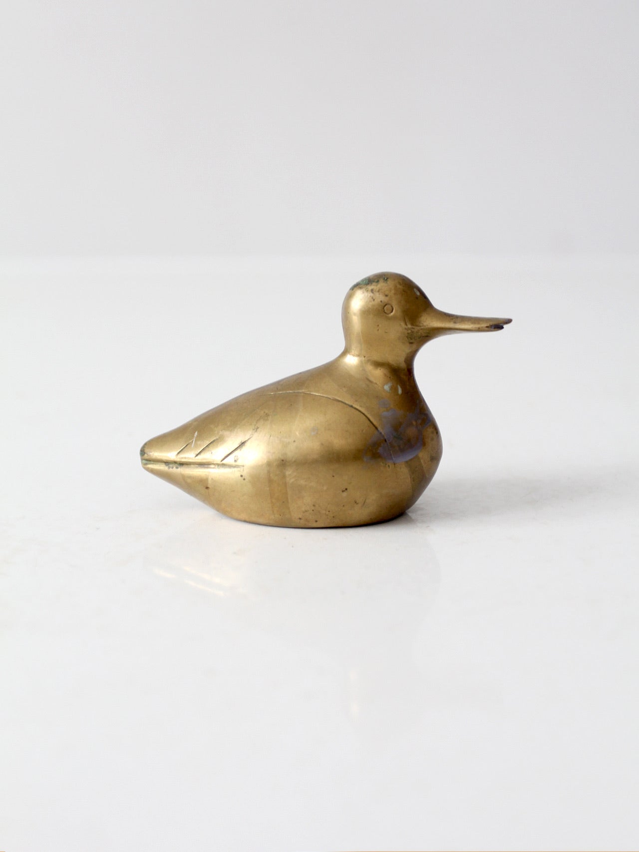 vintage brass duck figurine
