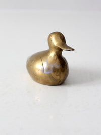 vintage brass duck figurine