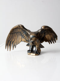 vintage brass eagle statue
