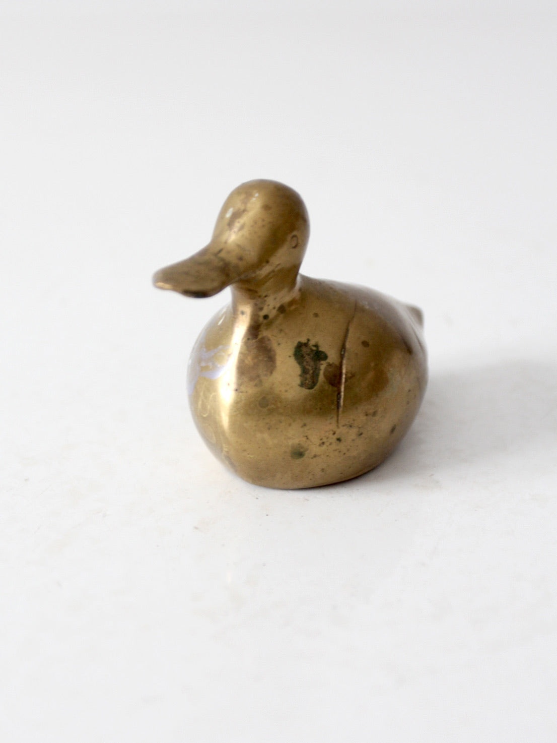 vintage brass duck figurine