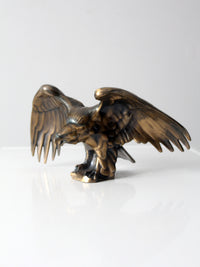 vintage brass eagle statue