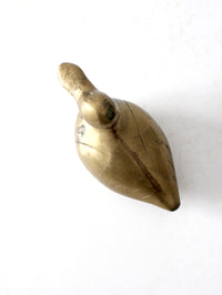 vintage brass duck figurine