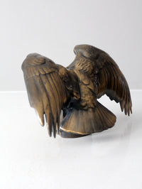 vintage brass eagle statue