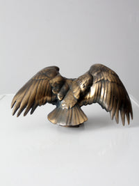 vintage brass eagle statue