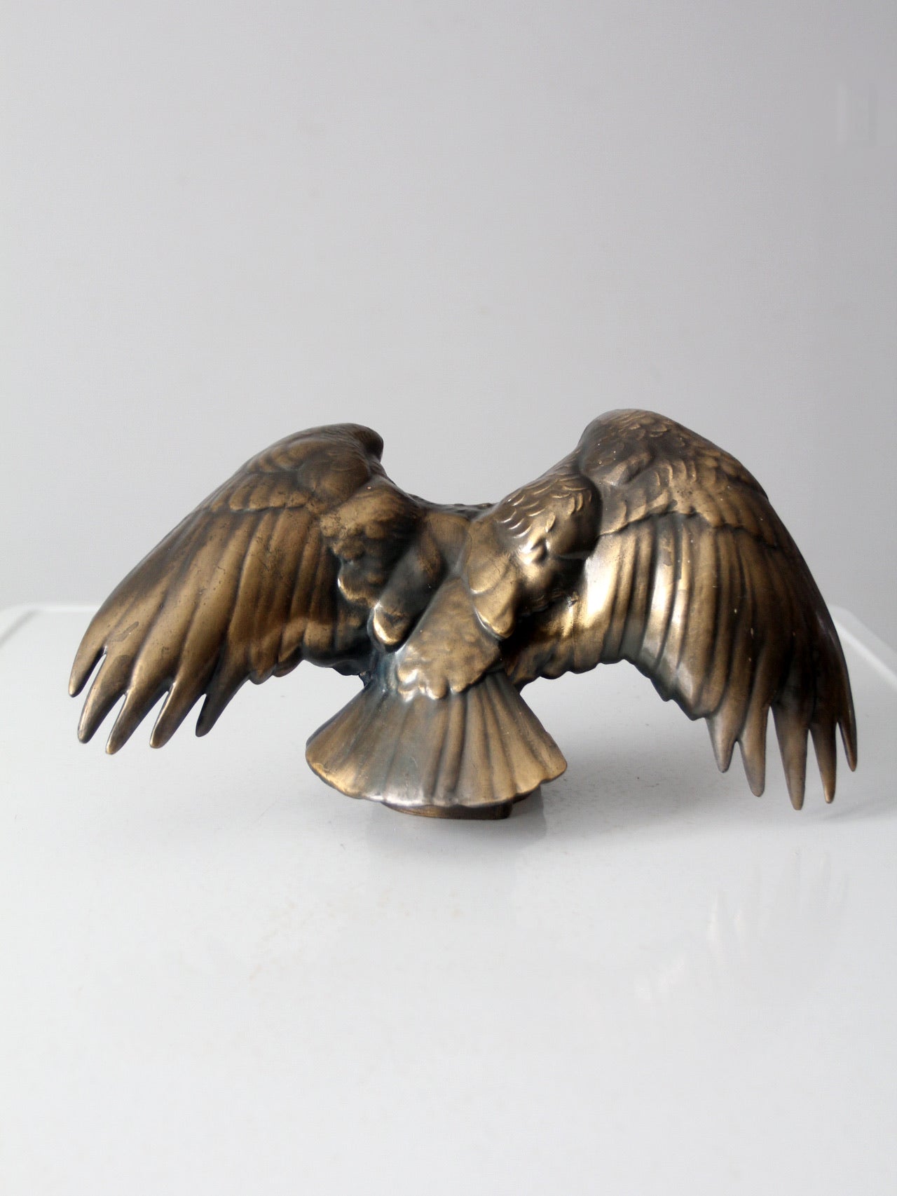 vintage brass eagle statue