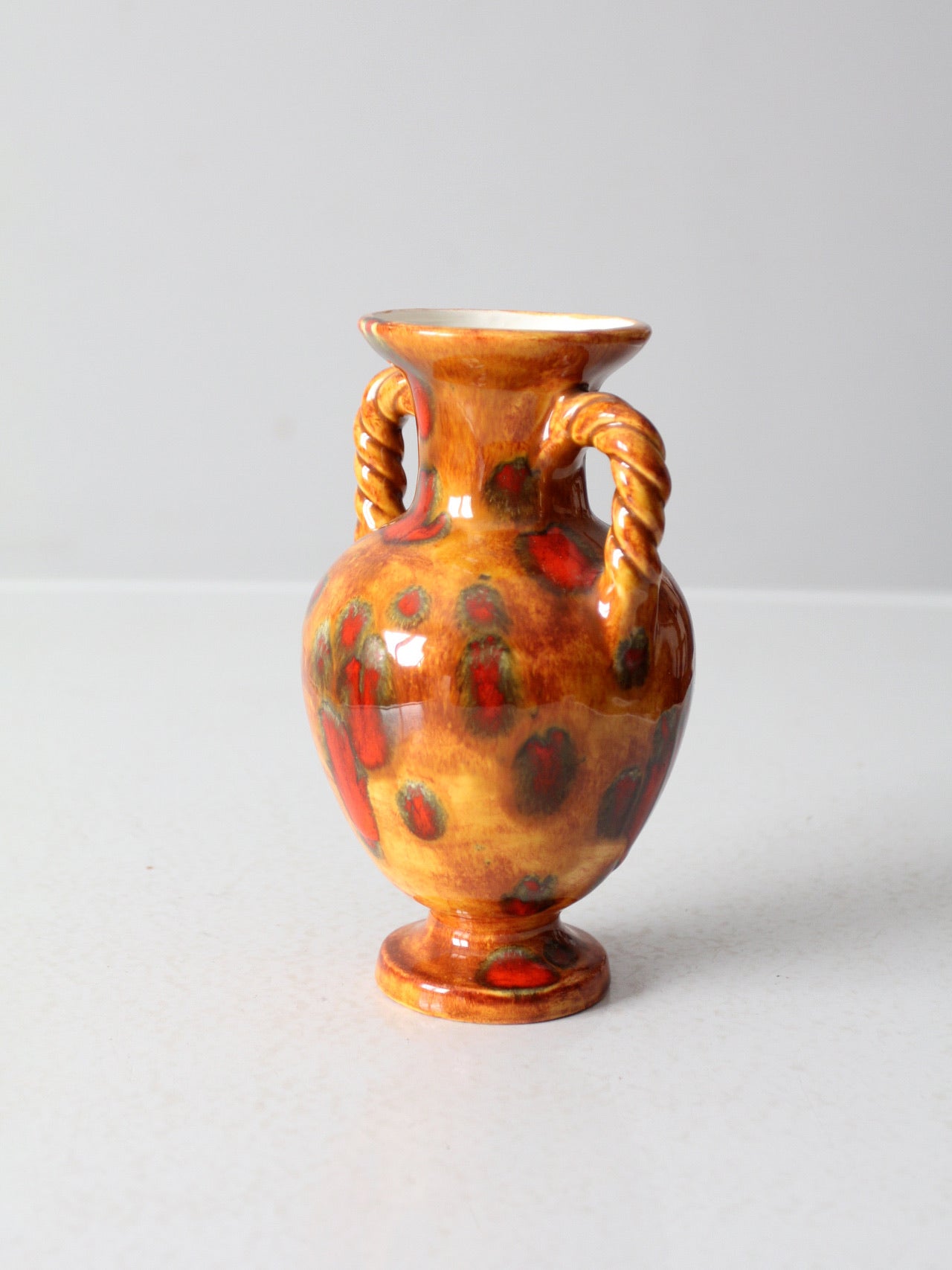 vintage drip glaze vase