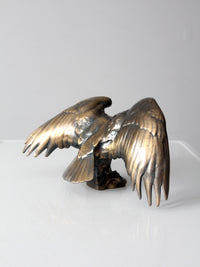 vintage brass eagle statue