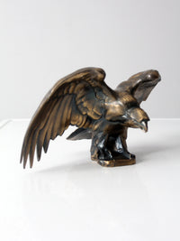 vintage brass eagle statue