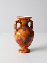 vintage drip glaze vase