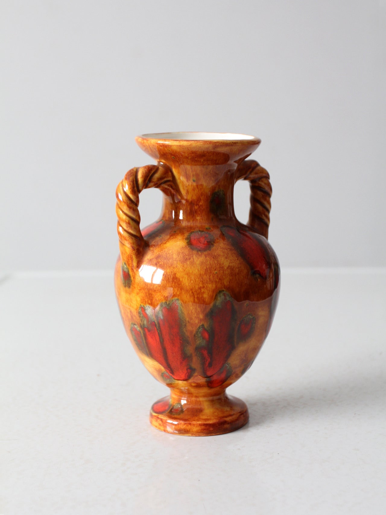 vintage drip glaze vase