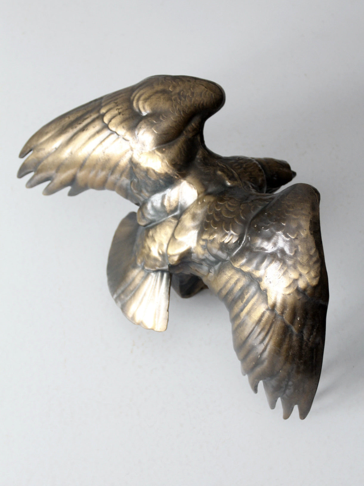 vintage brass eagle statue