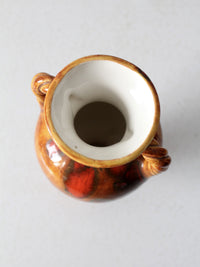 vintage drip glaze vase