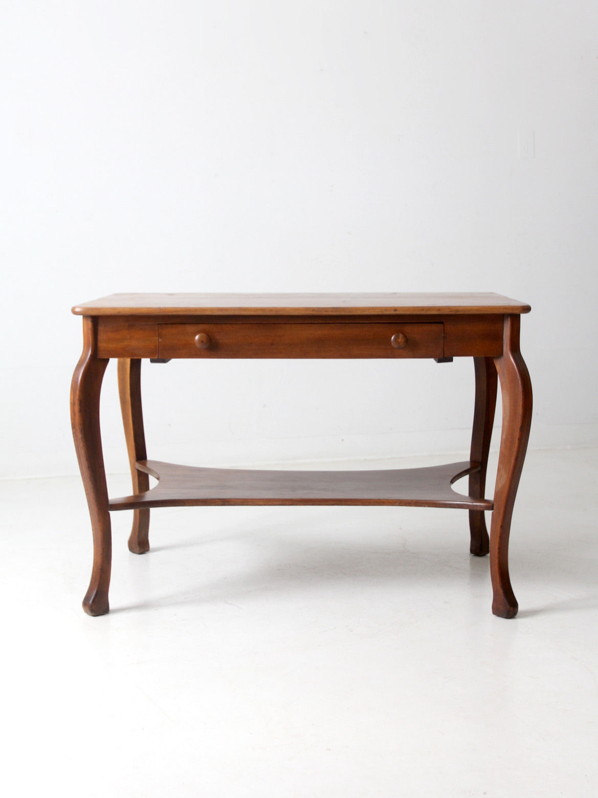 antique library table