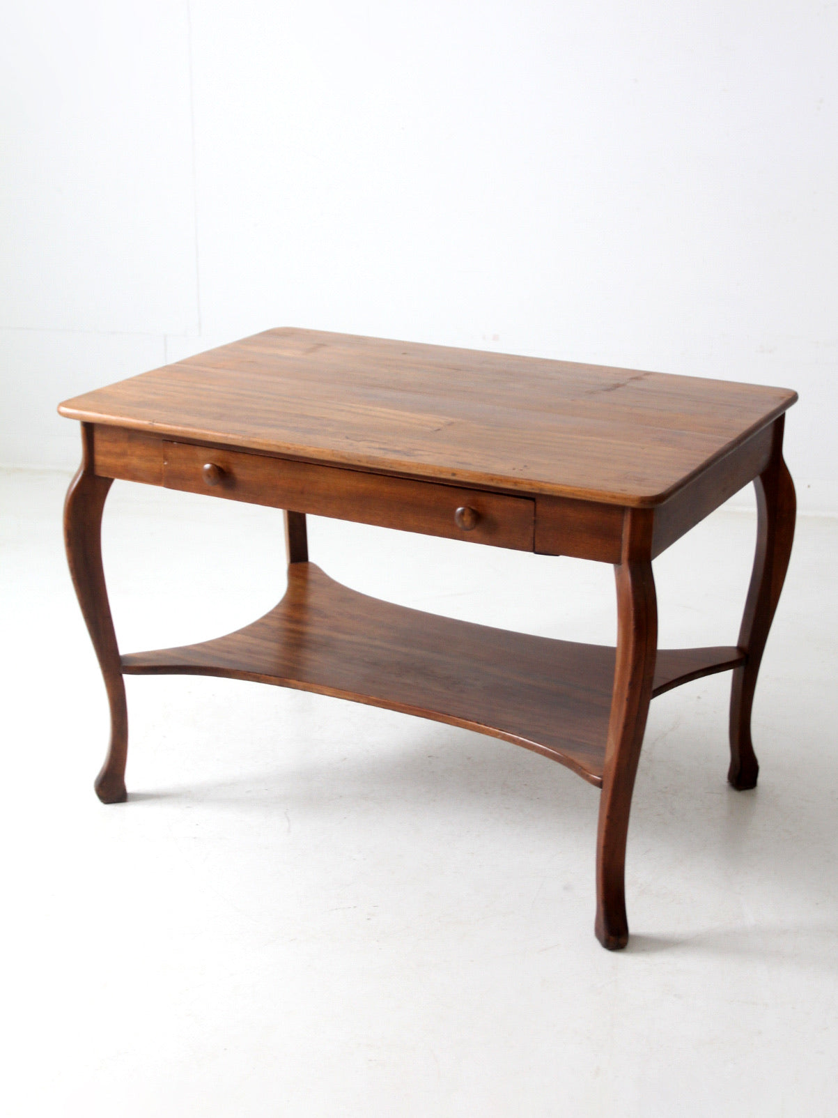 antique library table