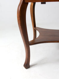 antique library table