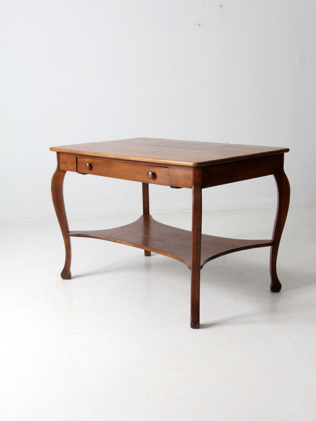antique library table