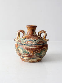 vintage two-handled vase