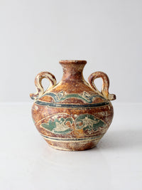 vintage two-handled vase