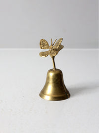 vintage brass butterfly bell